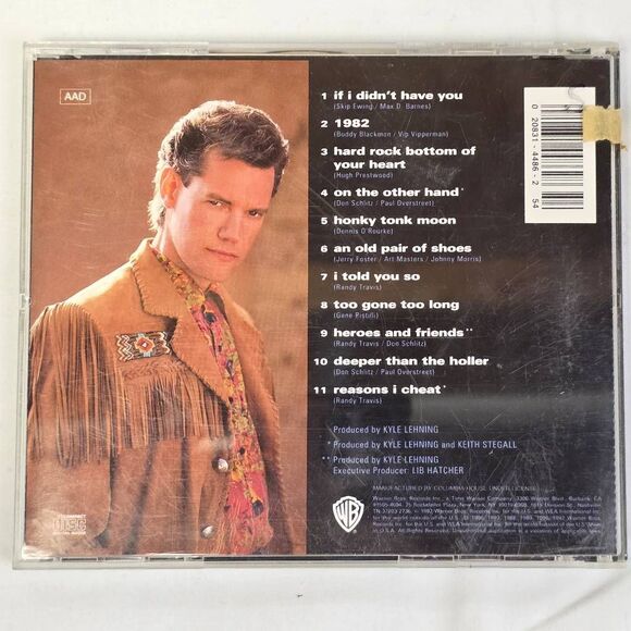 Randy Travis Greatest Hits Vol. 1 CD Pre-owned - Picture 3 of 3